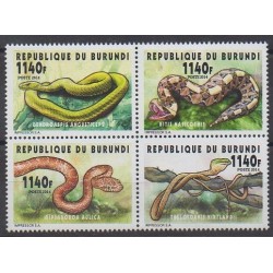 Burundi - 2014 - No 2293/2296 - Reptiles