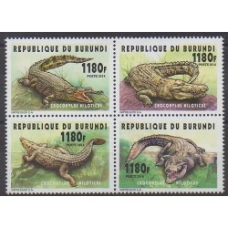 Burundi - 2014 - No 2257/2260 - Reptiles