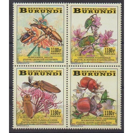 Burundi - 2014 - Nb 2202/2205 - Insects