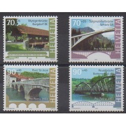 Swiss - 2003 - Nb 1757/1760 - Bridges
