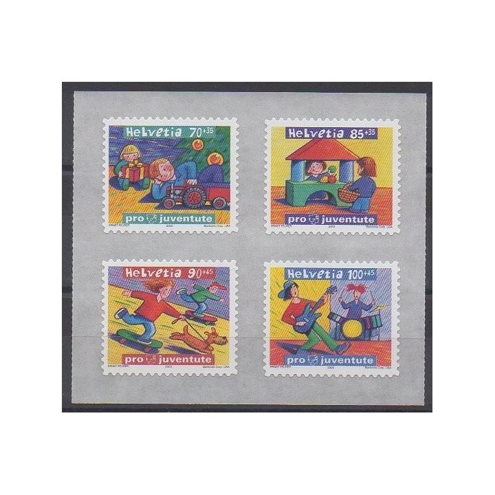 Acheter cette série de timbres de Suisse de l'année 2003 (No 1778/1781).