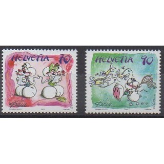 Acheter cette série de timbres de Suisse de l'année 2003 (No 1774/1775).