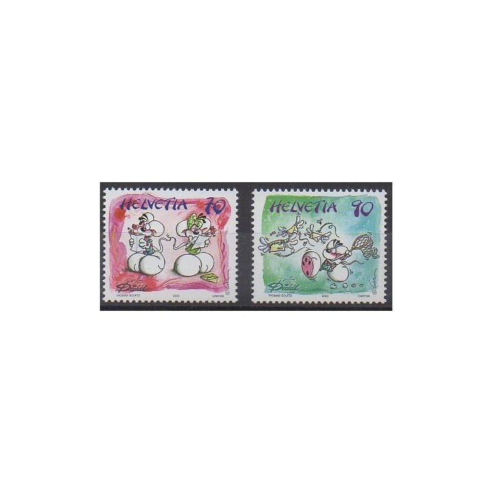 Buy this set of stamps of Swiss of the year 2003 (Nb 1774/1775).