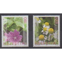 Swiss - 2003 - Nb 1750a/1751a - Flowers