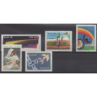 Buy this set of stamps of Brazil of the year 1986 (Nb 1789/1793).