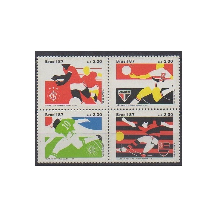 Acheter cette série de timbres du Brésil de l'année 1987 (No 1848/1851).