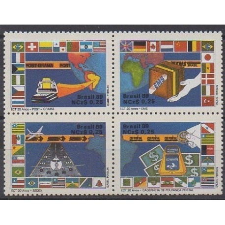 Brazil - 1989 - Nb 1906/1909 - Postal Service