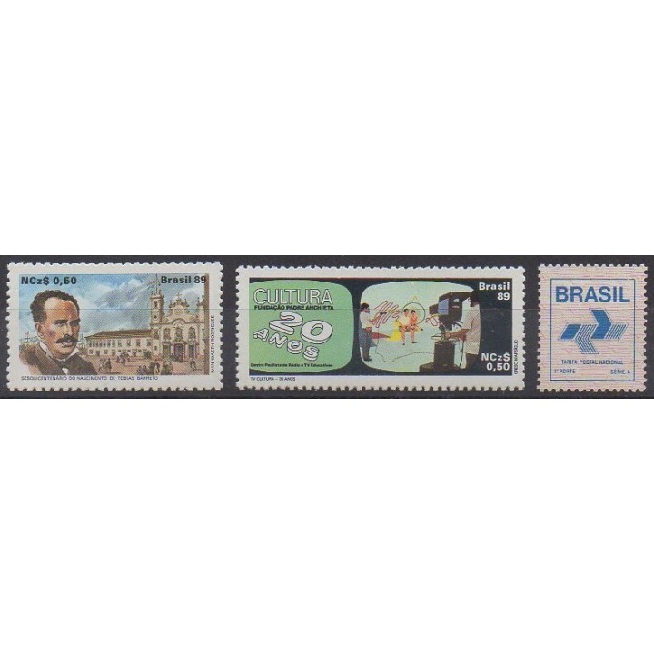 Acheter cette série de timbres du Brésil de l'année 1989 (No 1918/1920).