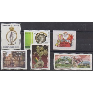 Acheter cette série de timbres du Brésil de l'année 2004 (No 2896/2901).