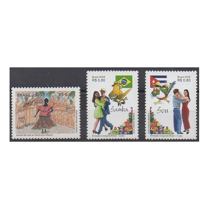 Buy this set of stamps of Brazil of the year 2005 (Nb 2925/2927).