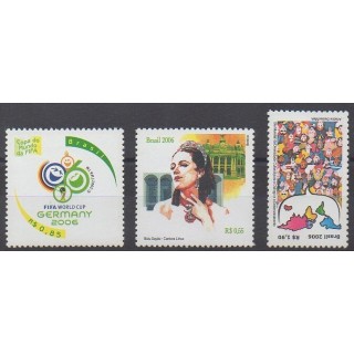 Acheter cette série de timbres du Brésil de l'année 2006 (No 2947/2949).