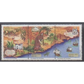 Acheter cette série de timbres du Brésil de l'année 2007 (No 2973/2975).