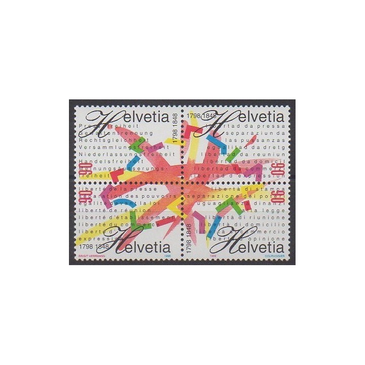 Buy this set of stamps of Swiss of the year 1998 (Nb 1563/1566).