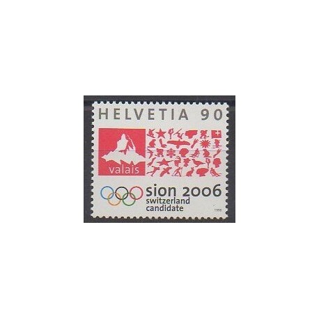 Suisse - 1998 - No 1567 - Jeux olympiques d'hiver