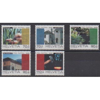 Acheter cette série de timbres de Suisse de l'année 1998 (No 1577/1581).