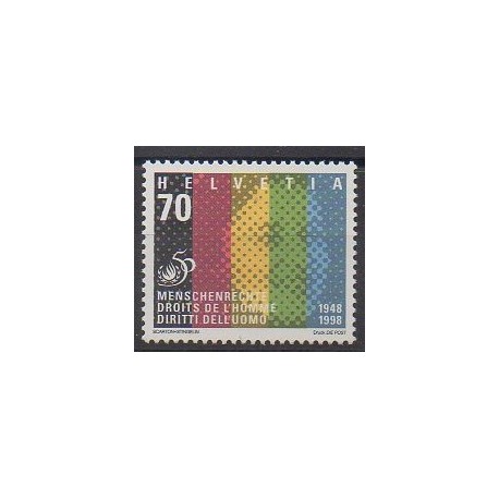 Suisse - 1998 - No 1591 - Droits de l'Homme