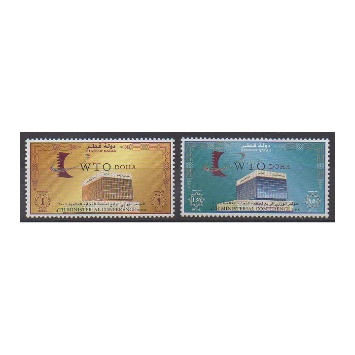 Buy this set of stamps of Qatar of the year 2001 (Nb 813/814).