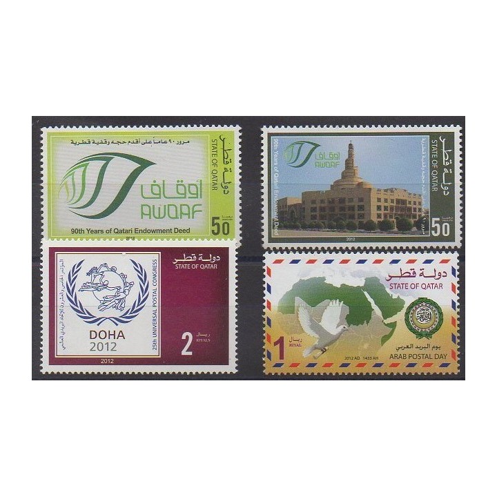 Acheter cette série de timbres du Qatar de l'année 2012 (No 988/991).