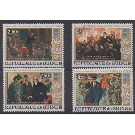 Guinea - 1978 - Nb 622/625 - Various Historics Themes