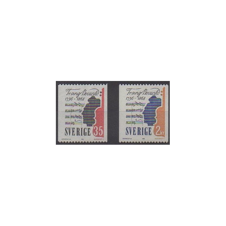 Acheter cette série de timbres de Suède de l'année 1968 (No 584/585).