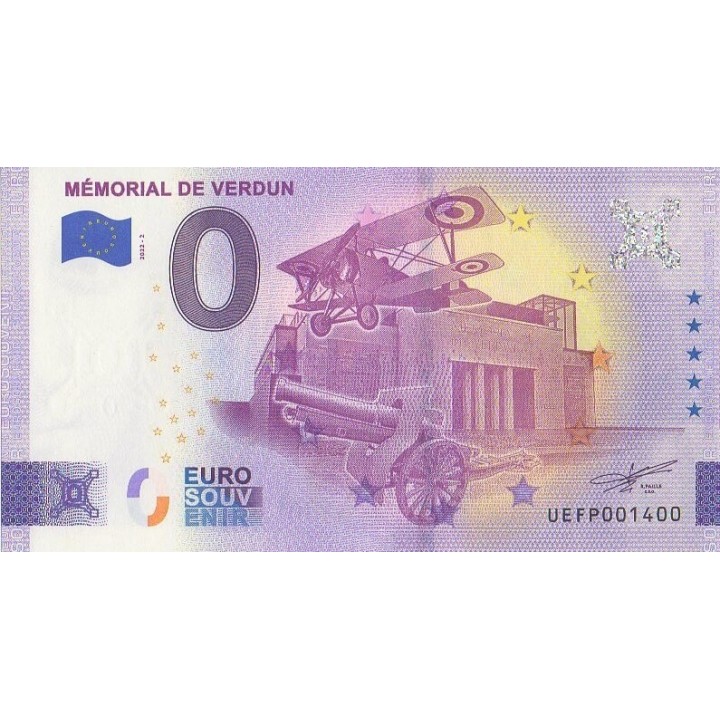 Billet souvenir touristique - 2022-2 - Mémorial de Verdun - (Meuse)