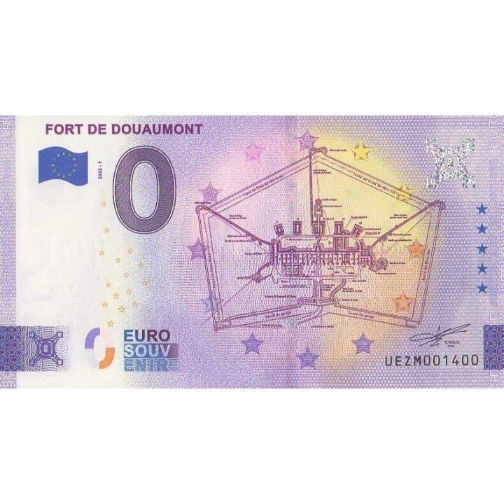 Euro banknote memory - 2022 - Fort de Douaumont - (Meuse)