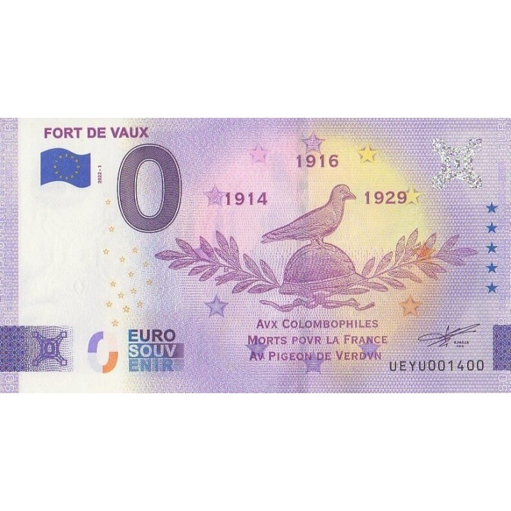 Euro banknote memory - 2022 - Fort de Vaux - (Meuse)