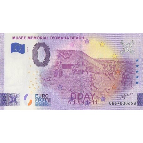 Euro banknote memory - 14 - Musée Mémorial d'Omaha Beach - 2022-4