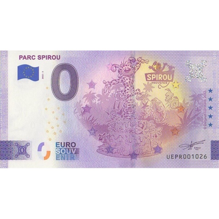 Billet souvenir touristique - 2022-3 - Parc Spirou - (Vaucluse)