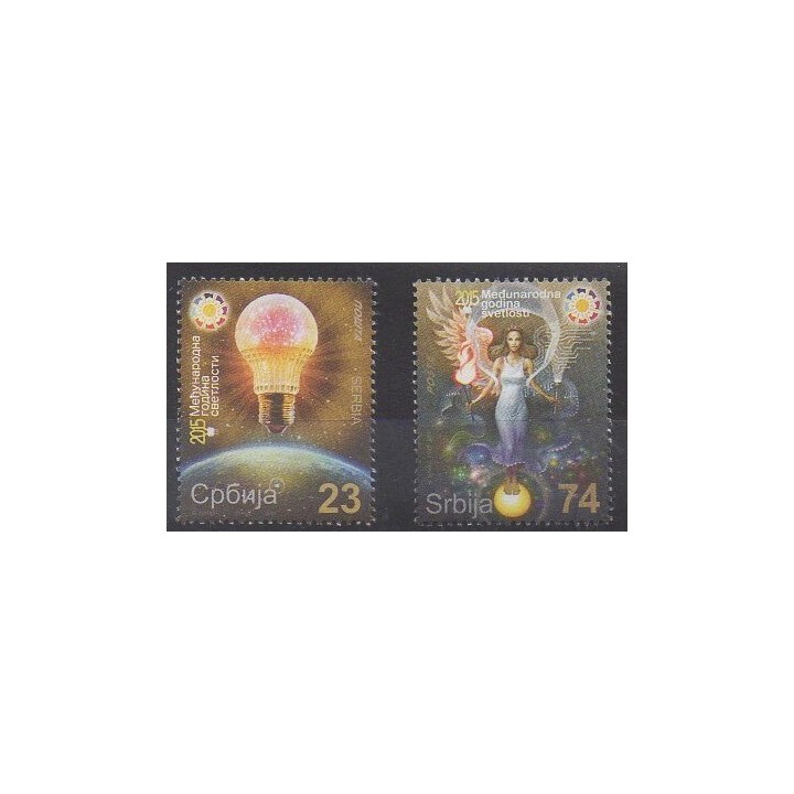 Acheter cette série de timbres de Serbie de l'année 2015 (No 608/609).