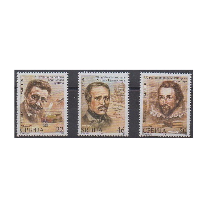 Acheter cette série de timbres de Serbie de l'année 2014 (No 540/542).