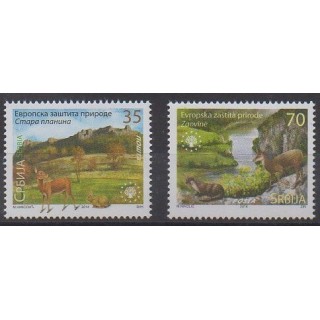 Acheter cette série de timbres de Serbie de l'année 2014 (No 547/548).