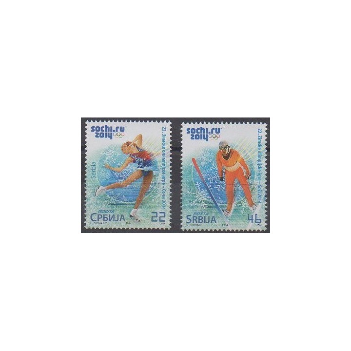 Buy this set of stamps of Serbia of the year 2014 (Nb 536/537).