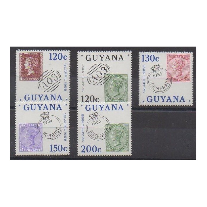 Buy this set of stamps of Guyana of the year 1983 (Nb 883/887).