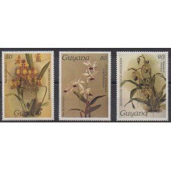 Guyana - 1986 - Nb 1477/1479 - Orchids