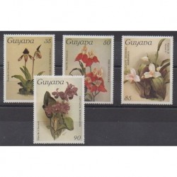 Guyana - 1987 - Nb 1490/1493 - Orchids