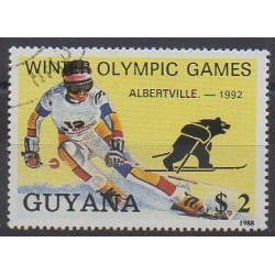 Guyana - 1988 - No 2050FA - Jeux olympiques d'hiver - Oblitéré