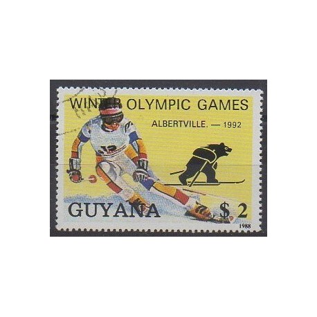 Guyana - 1988 - Nb 2050FA - Winter Olympics - Used