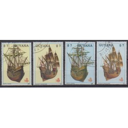 Guyana - 1988 - Nb 1769MS/1769MV - Boats - Christophe Colomb - Used