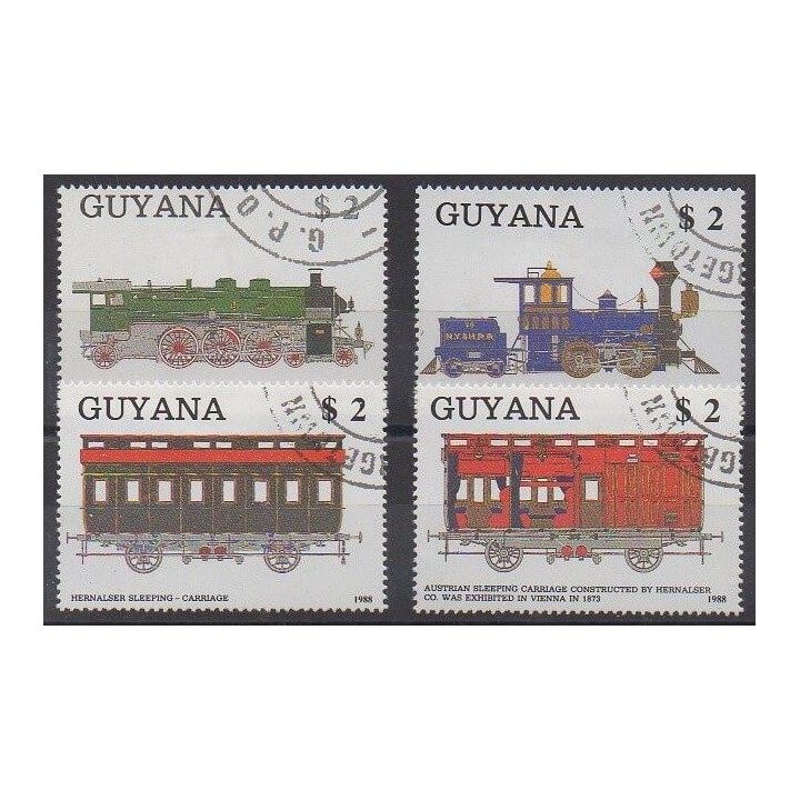 Buy this set of stamps of Guyana of the year 1989 (Nb 2069/2072). - Used
