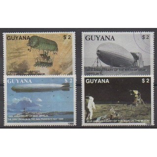 Acheter cette série de timbres de Guyana de l'année 1989 (No 2081/2084). - Oblitéré
