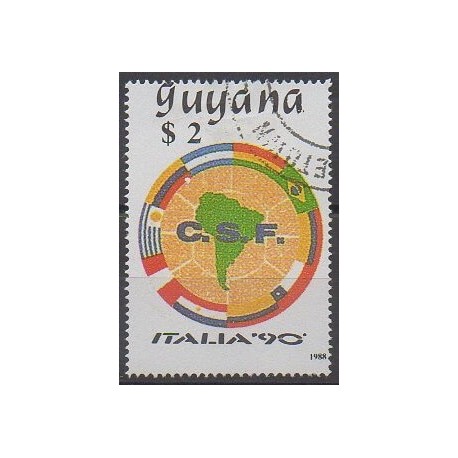 Guyana - 1988 - No 2050Z - Coupe du monde de football - Oblitéré