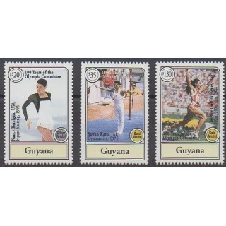 Acheter cette série de timbres de Guyana de l'année 1994 (No 3372/3374).