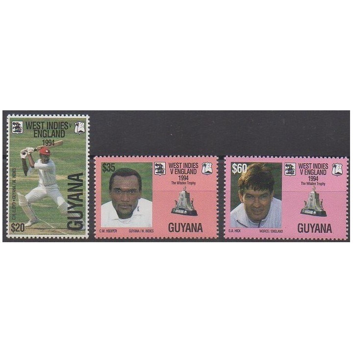 Acheter cette série de timbres de Guyana de l'année 1994 (No 3595/3597).