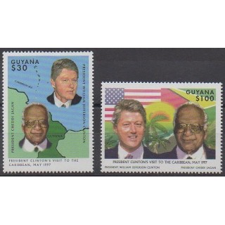 Buy this set of stamps of Guyana of the year 1997 (Nb 4384/4385).