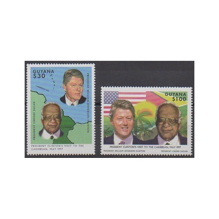Buy this set of stamps of Guyana of the year 1997 (Nb 4384/4385).