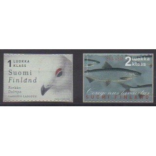 Buy this set of stamps of Finland of the year 2000 (Nb 1501/1502).