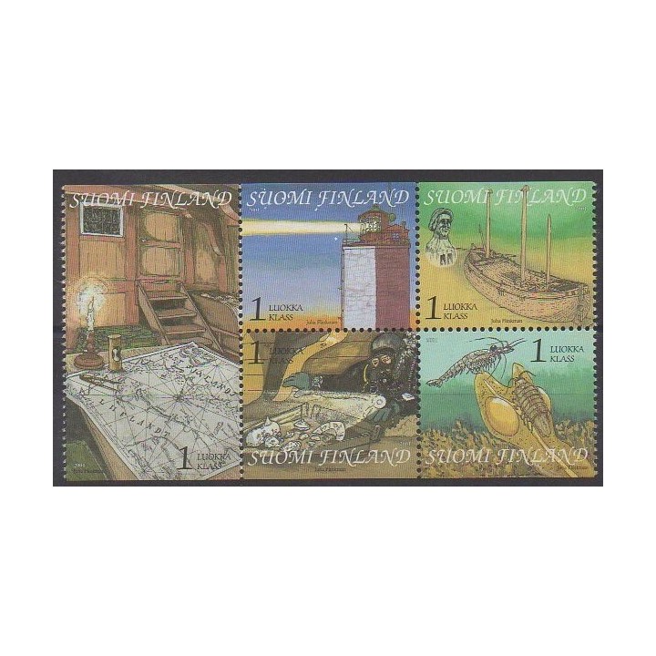 Buy this set of stamps of Finland of the year 2001 (Nb 1543/1547).