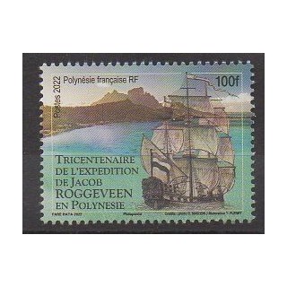 Acheter ce timbre de Polynésie de l'année 2022 (Jacob Roggeveen).