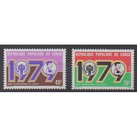 Congo (Republic of) - 1979 - Nb 540/541 - Childhood